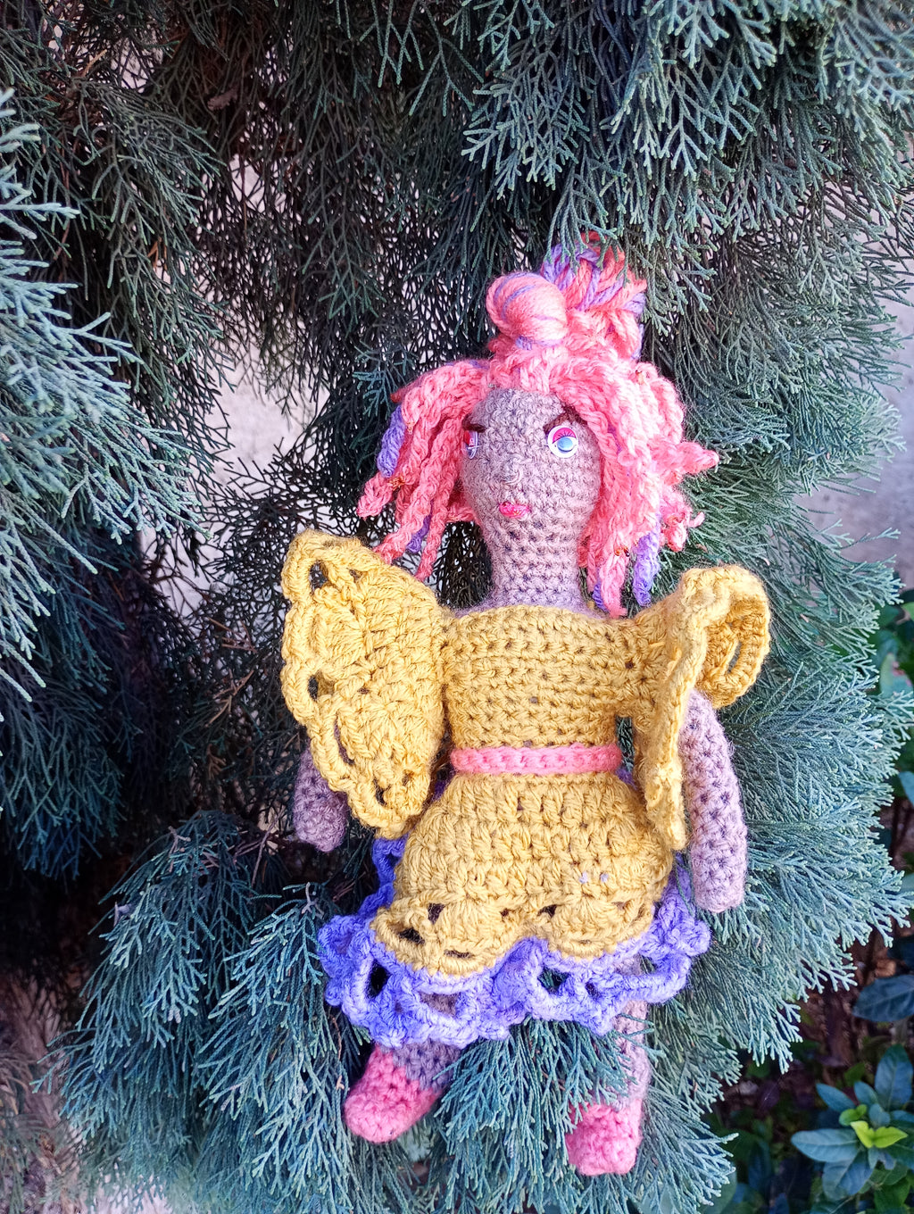 Poupee exsclisive crochet mafame Arles 25cm