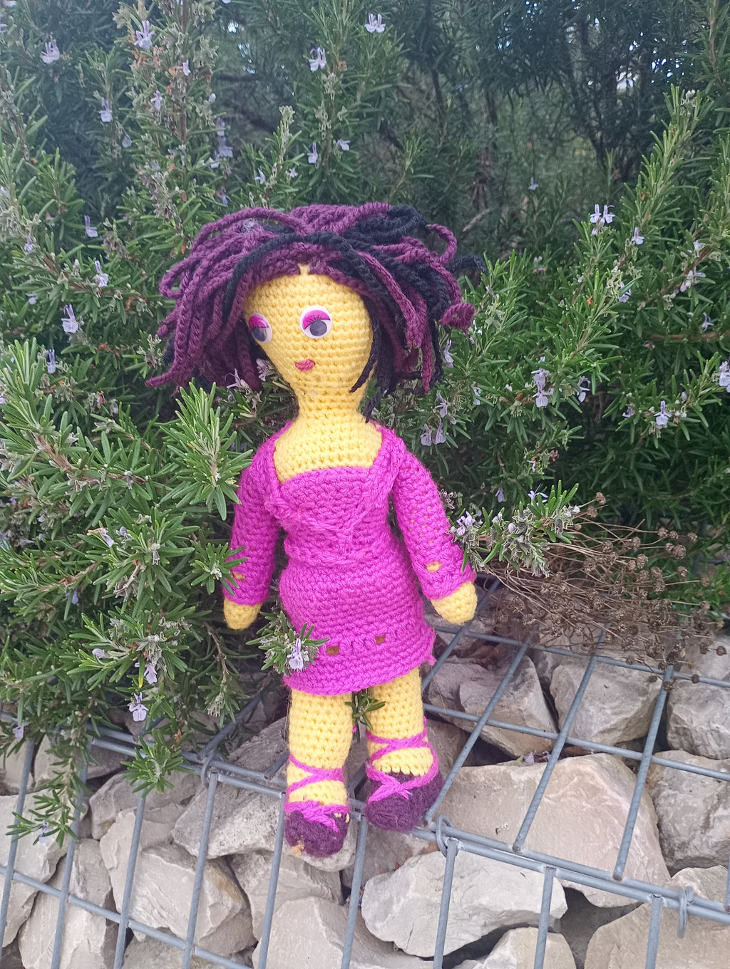 Poupe crochet Madame President 50cm