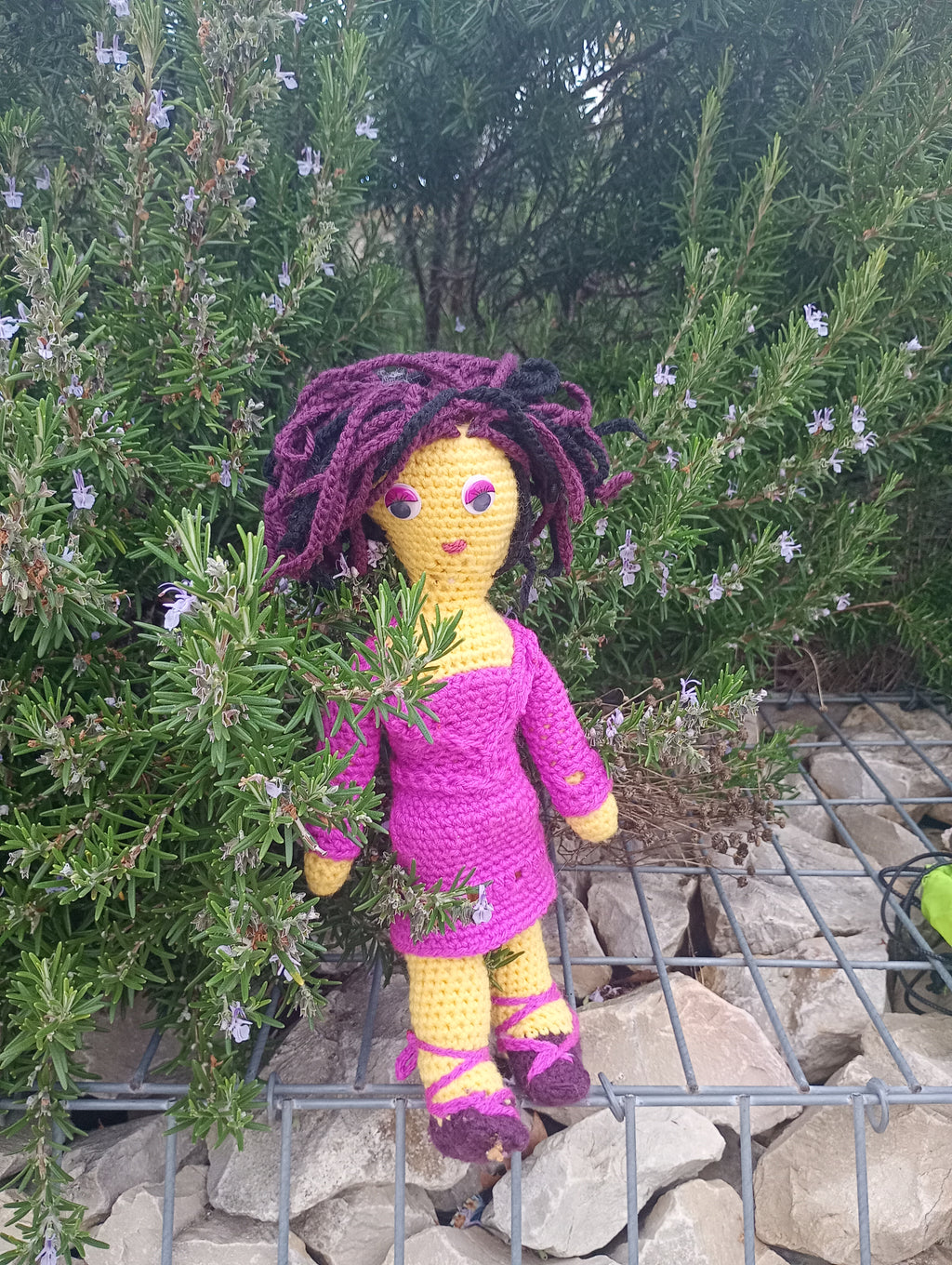 Poupe crochet Madame President 50cm