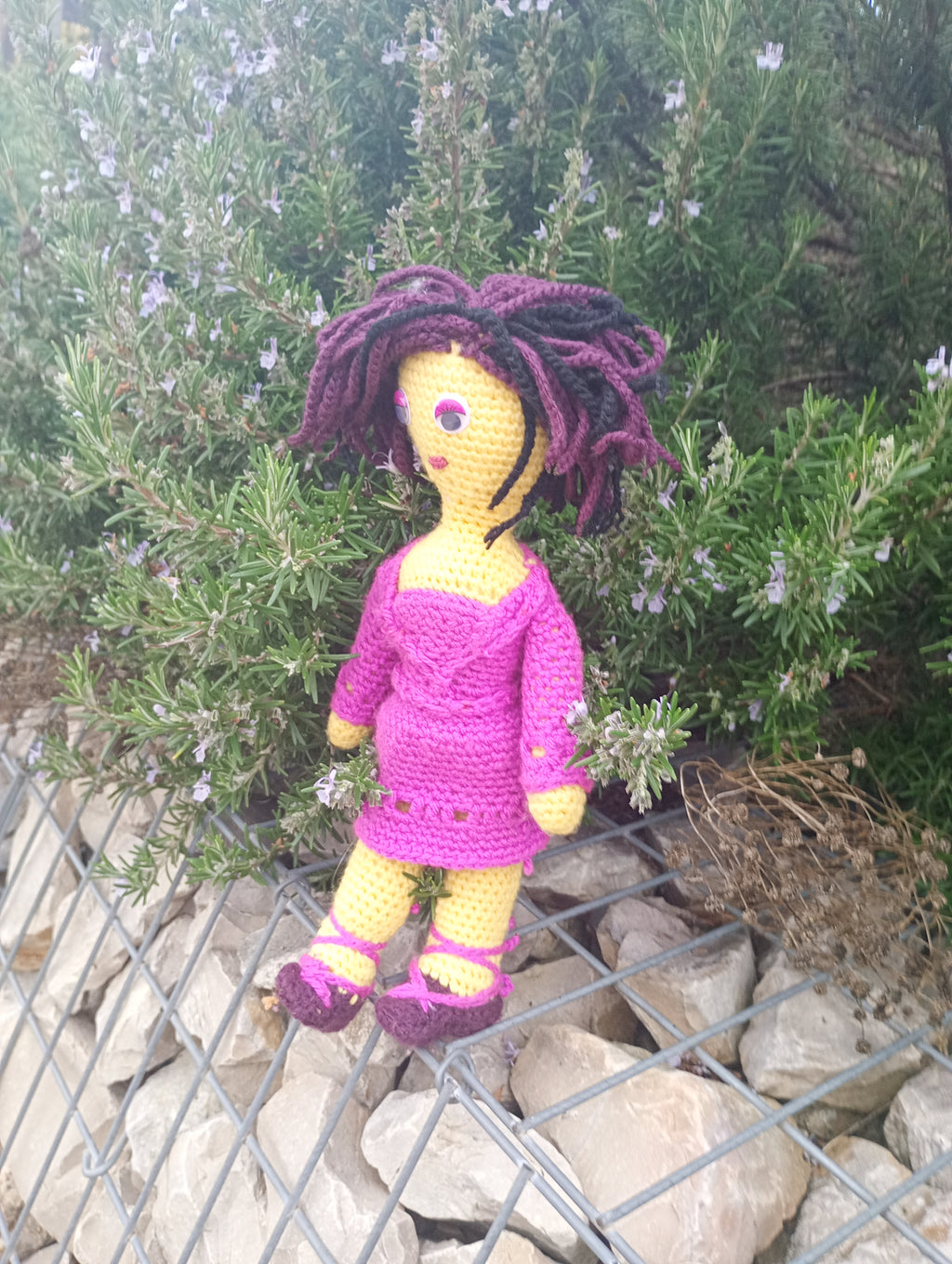 Poupe crochet Madame President 50cm