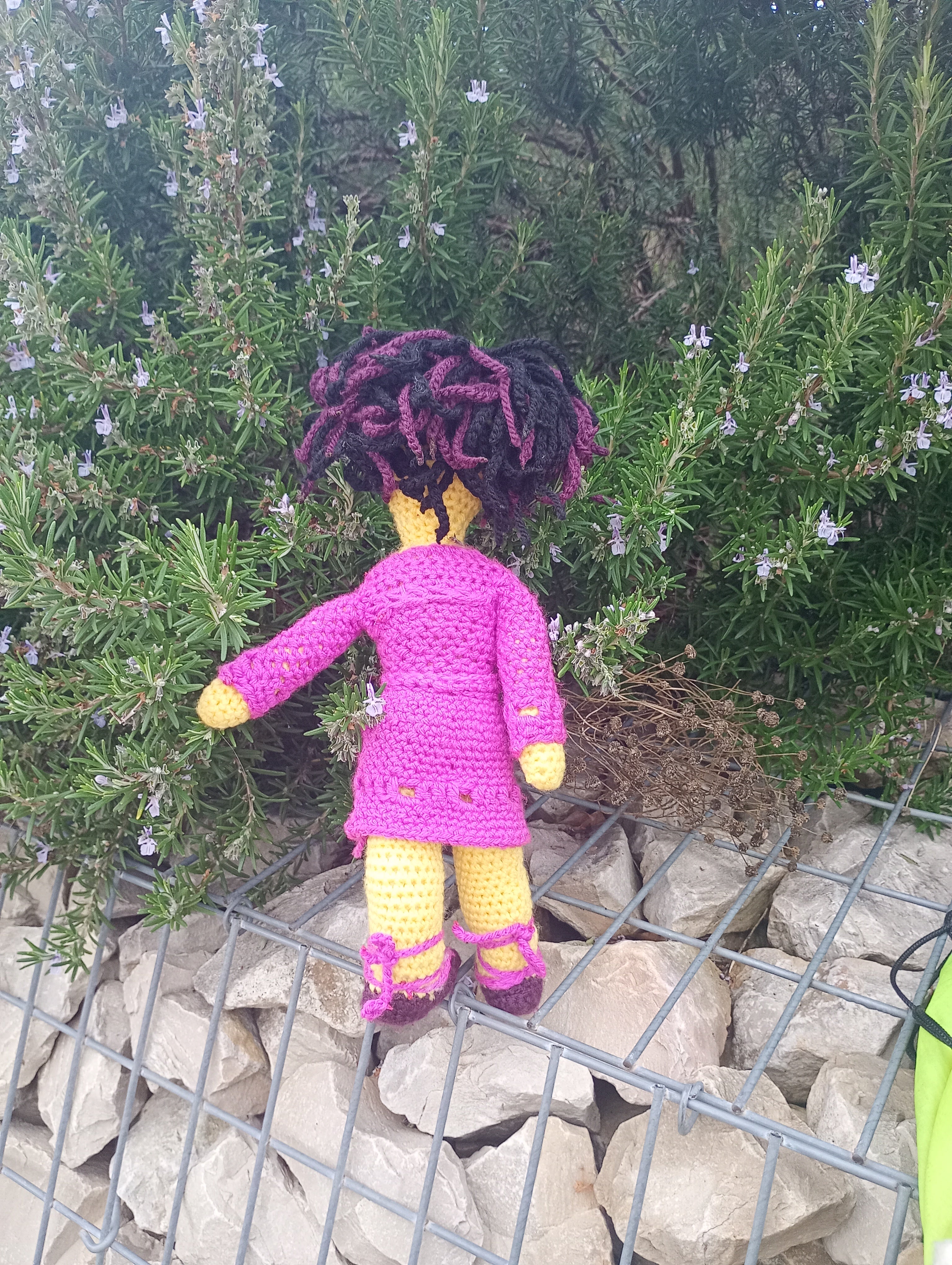 Poupe crochet Madame President 50cm