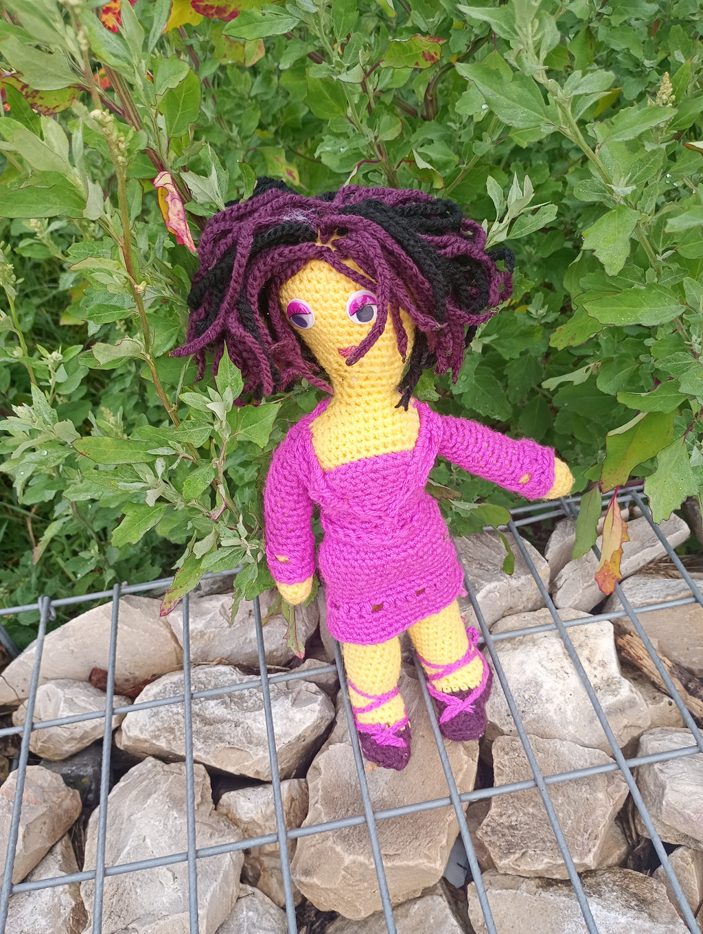 Poupe crochet Madame President 50cm