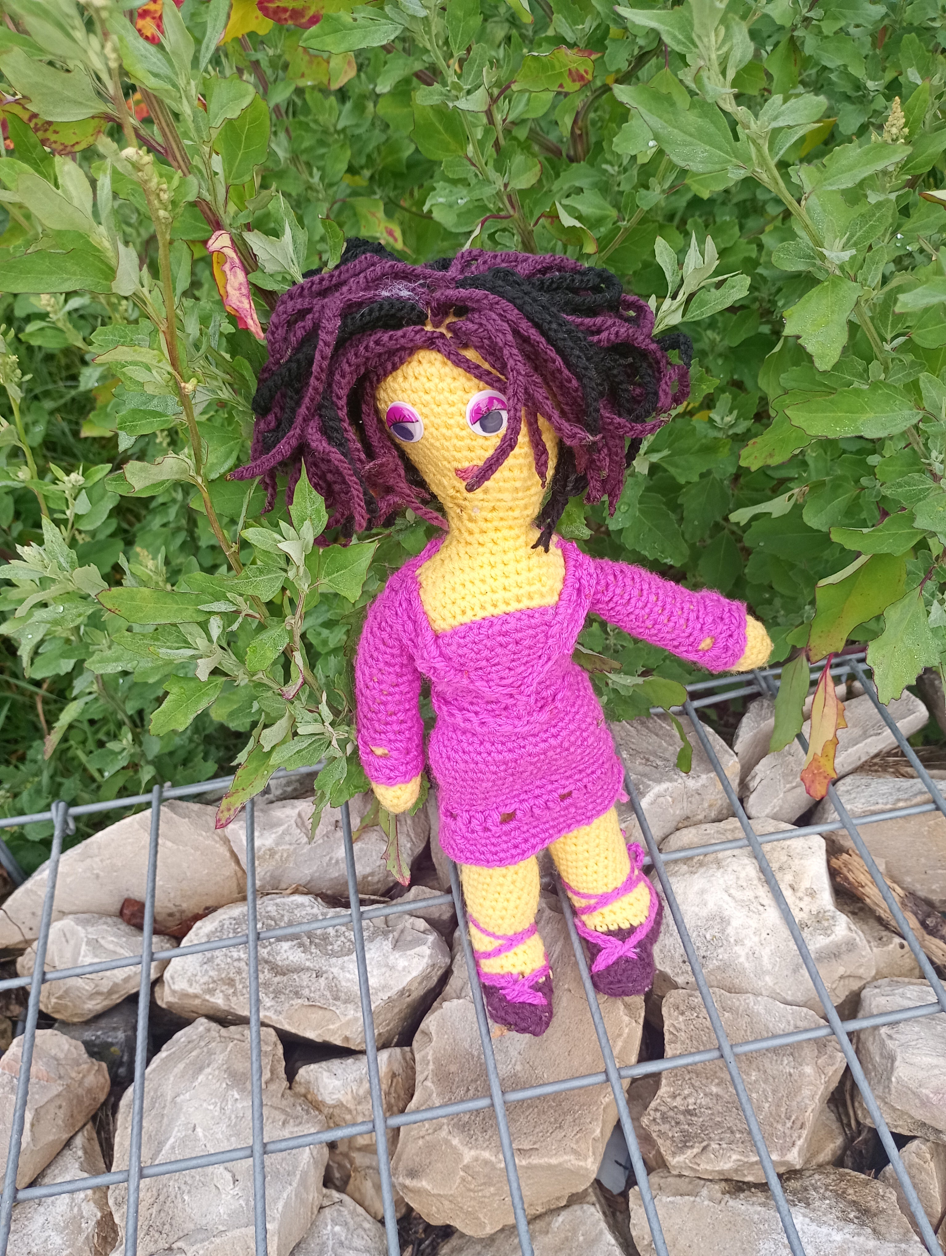 Poupe crochet Madame President 50cm