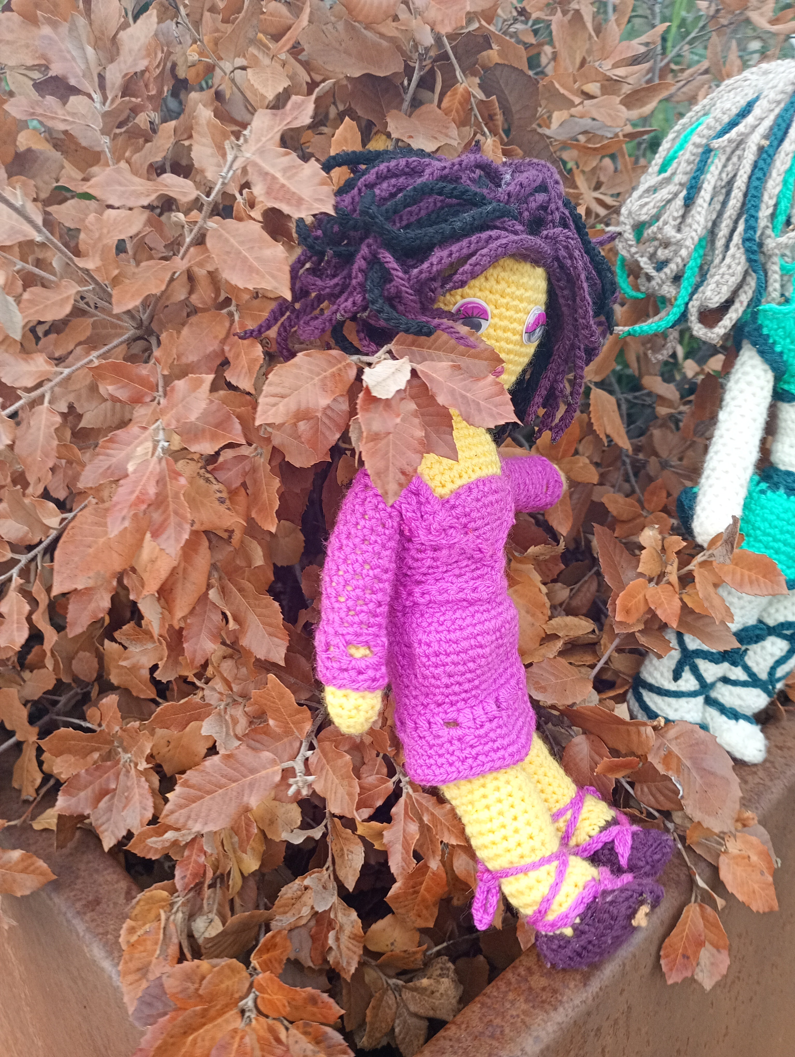 Poupe crochet Madame President 50cm