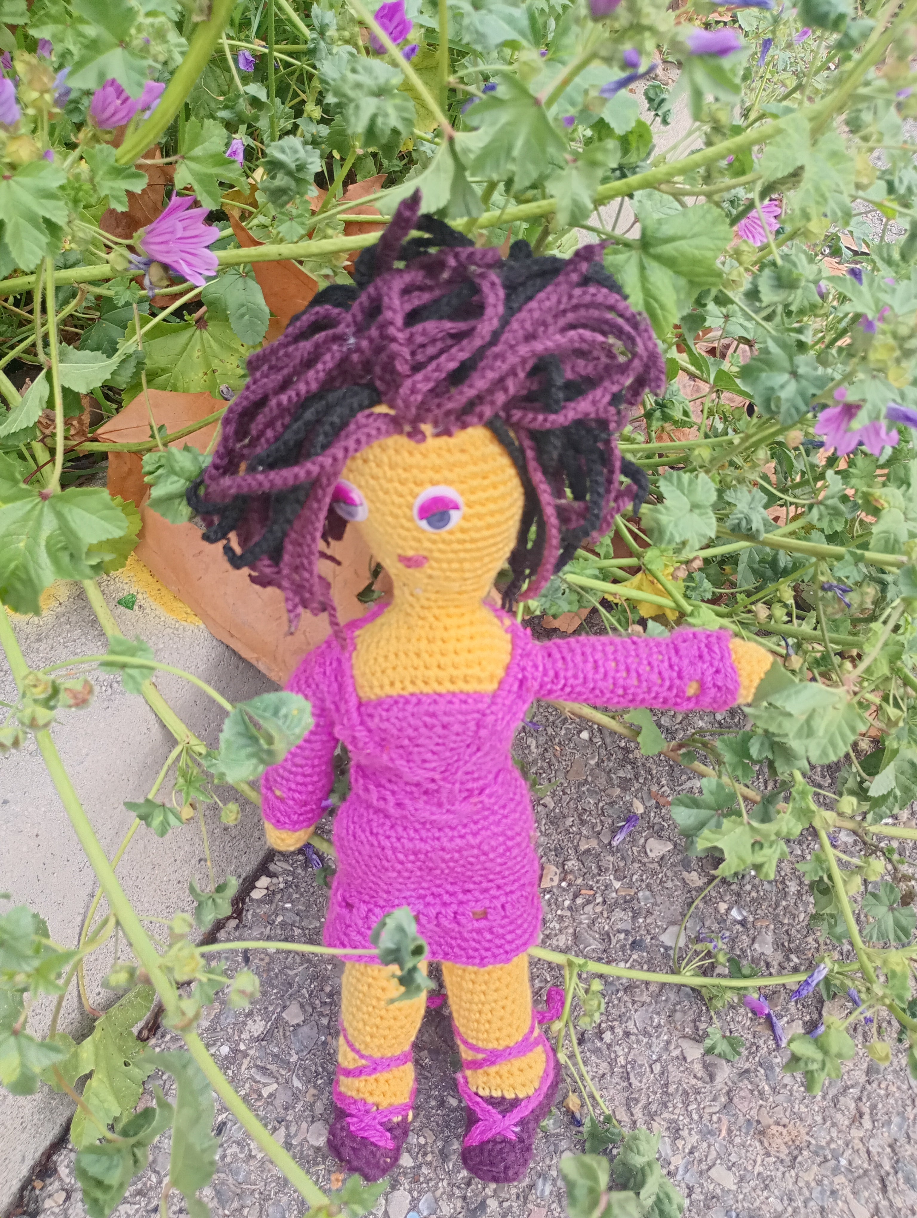 Poupe crochet Madame President 50cm