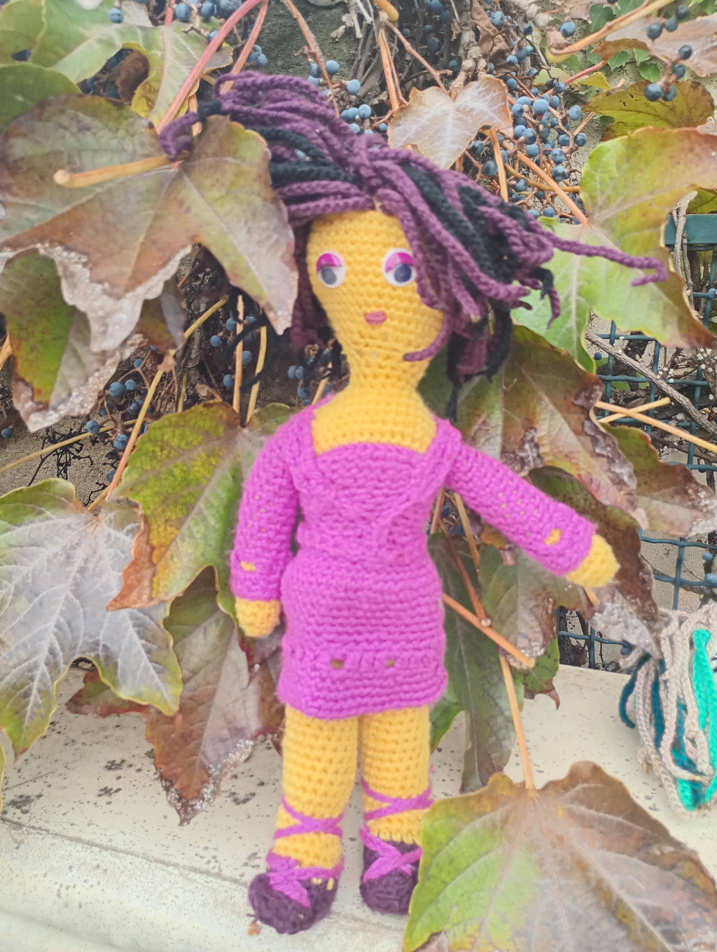 Poupe crochet Madame President 50cm