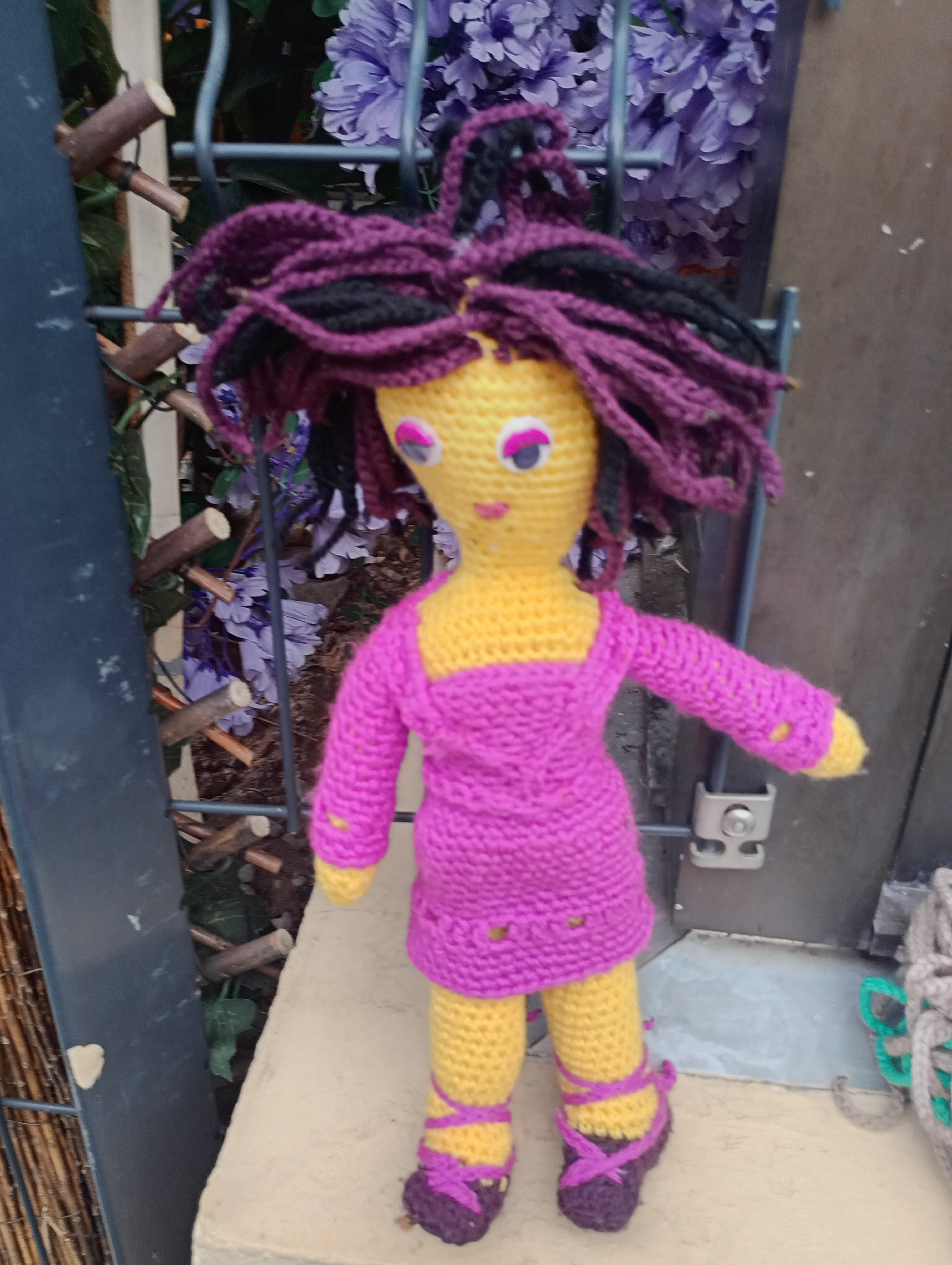 Poupe crochet Madame President 50cm