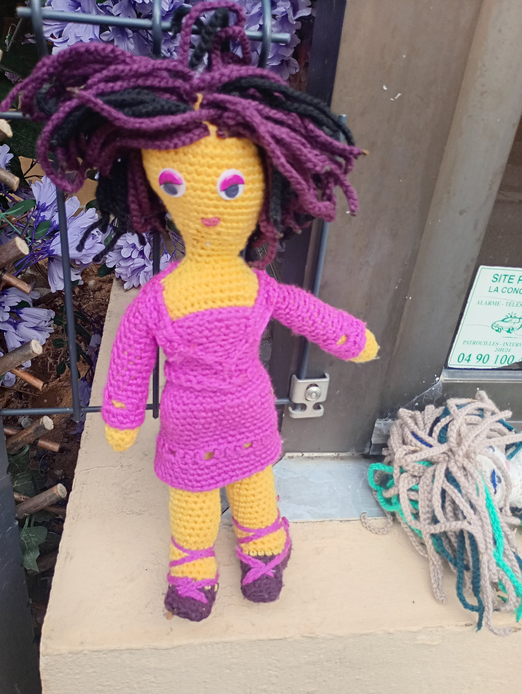 Poupe crochet Madame President 50cm