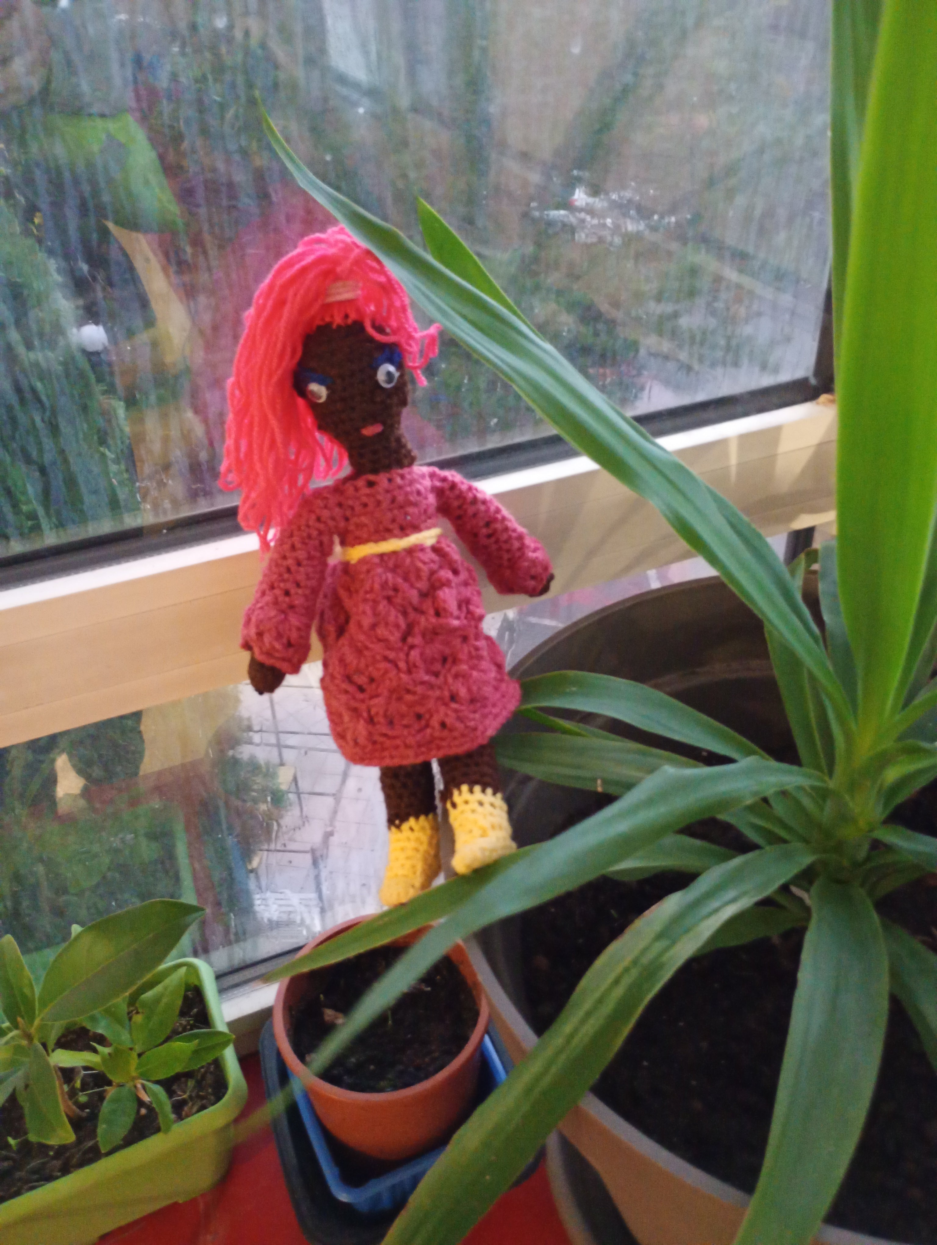 Poupee exsclisive crochet La Force/Strengh  Fee de la vertu 25