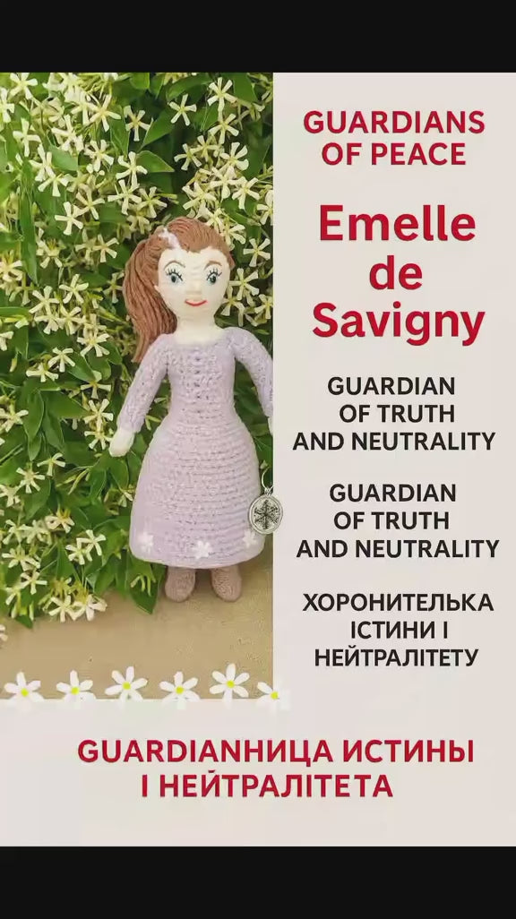 Poupe exsclusive crochet  Emilia  de Savigny 35cm