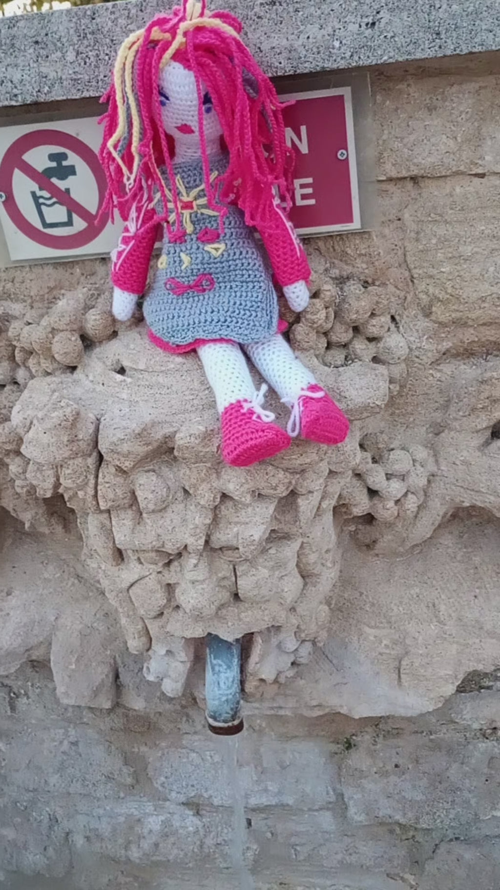 Poupe exsclusive crochet zalizna Zlats 50cm