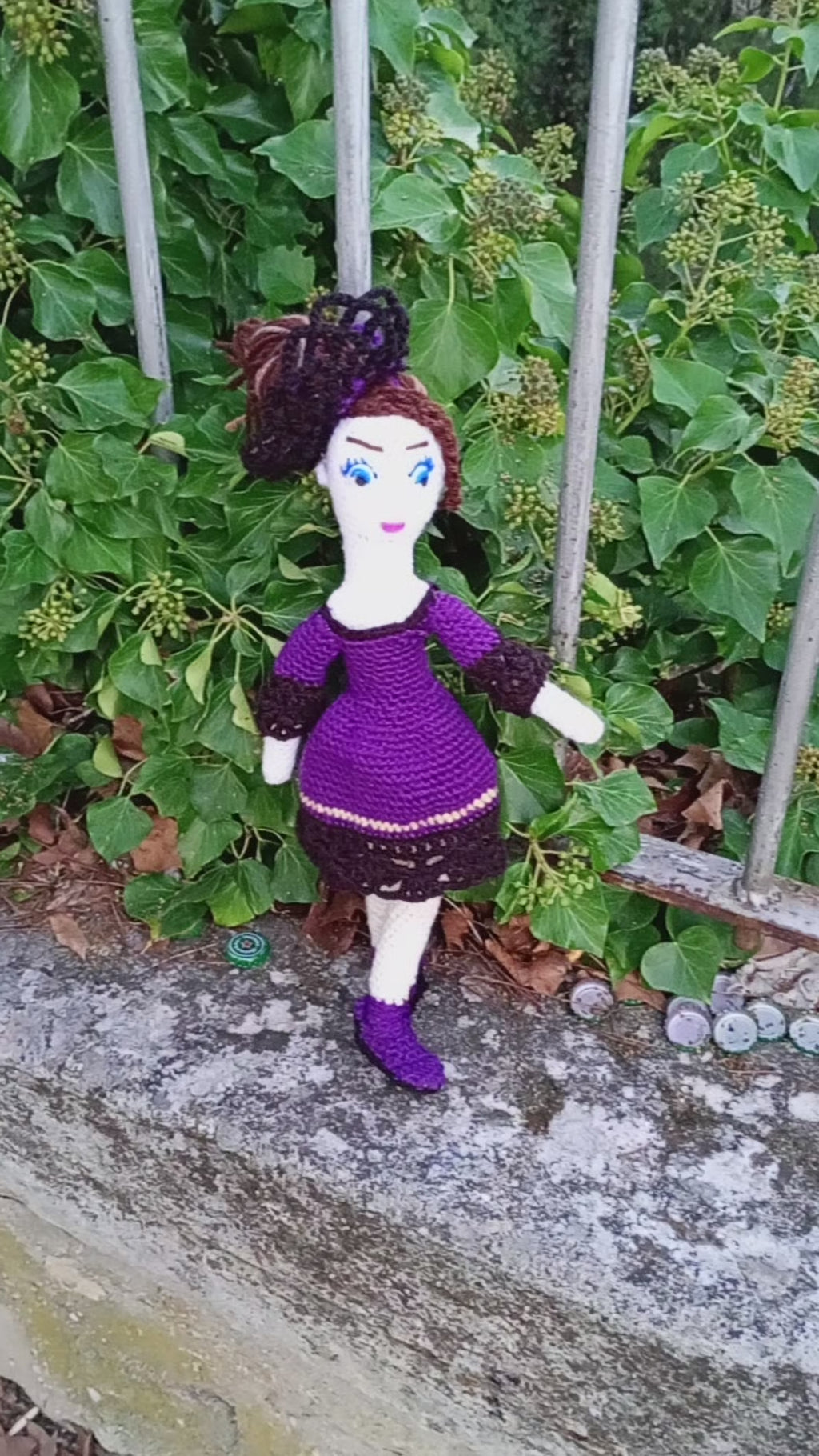 Poupee exsclisive crochet.mafame Paris 35cm