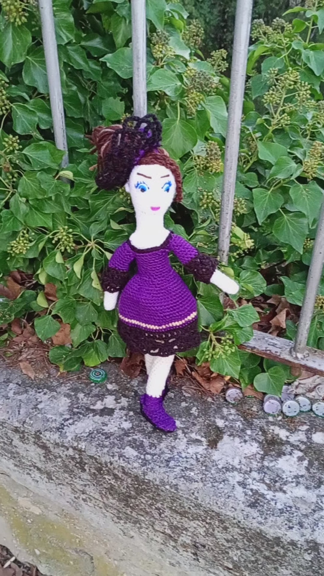 Poupee exsclisive crochet.mafame Paris 35cm