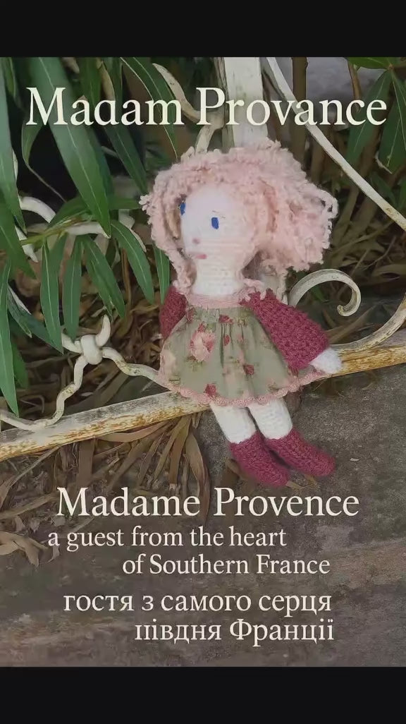 Poupe exsclusive crochet madame Provance 35-40,cm