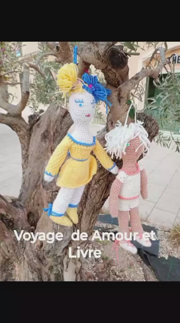 Poupe exsclusive crochet Amour et Lovke2poupees