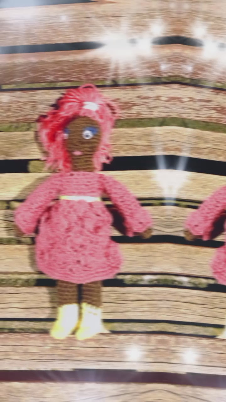 Poupee exsclisive crochet La Force/Strengh  Fee de la vertu 25